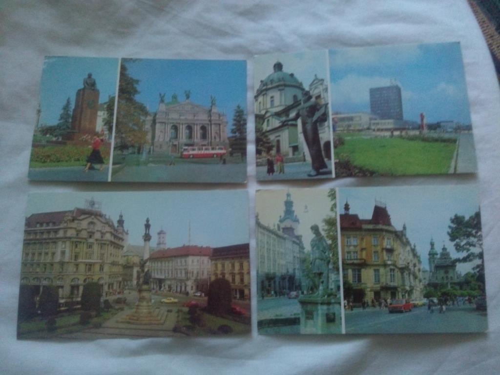 Города СССР : Львов 1982 г. полный набор - 11 открыток ( чистые , в идеале ) 3