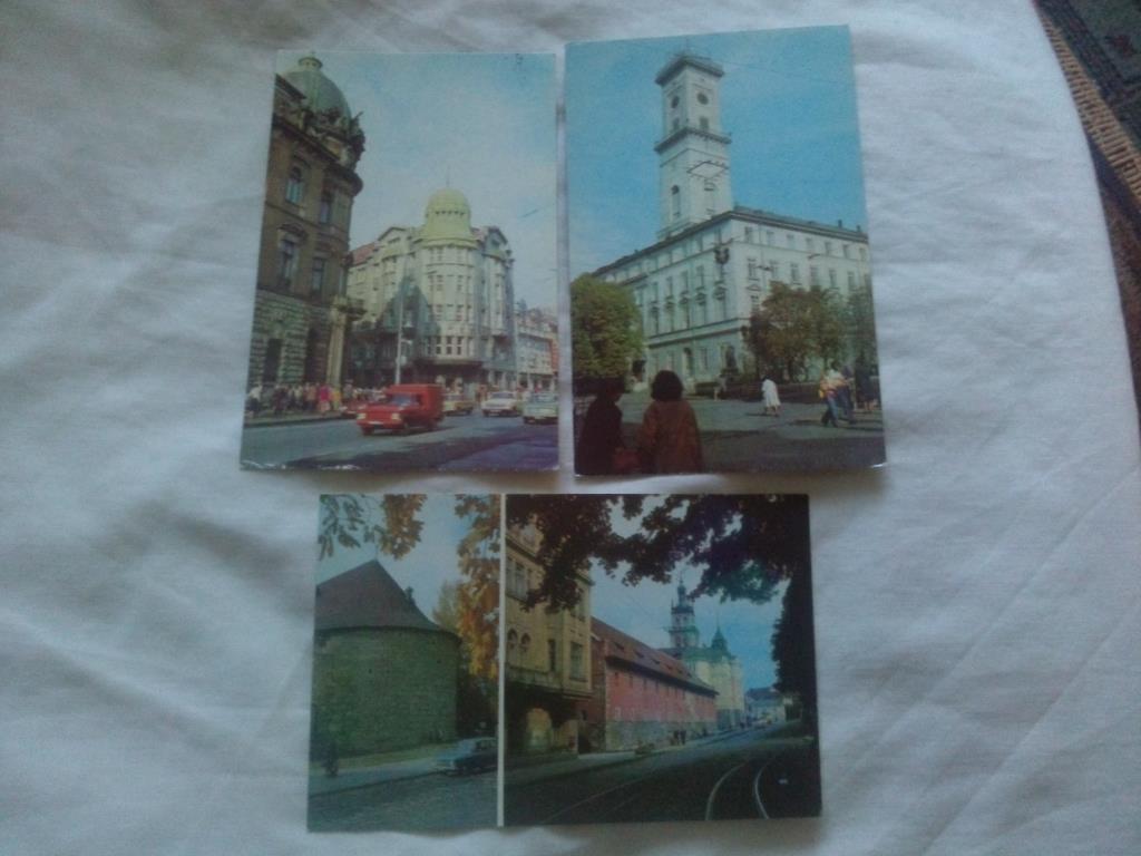 Города СССР : Львов 1982 г. полный набор - 11 открыток ( чистые , в идеале ) 4