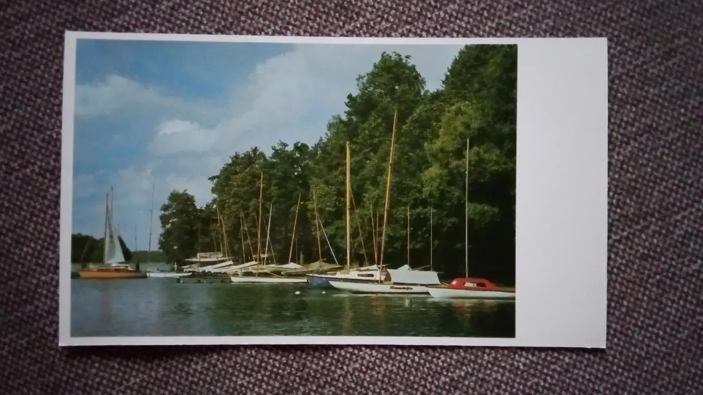 Тракай Яхты на озере Гальве 1981 г. Парусный спорт , Парус