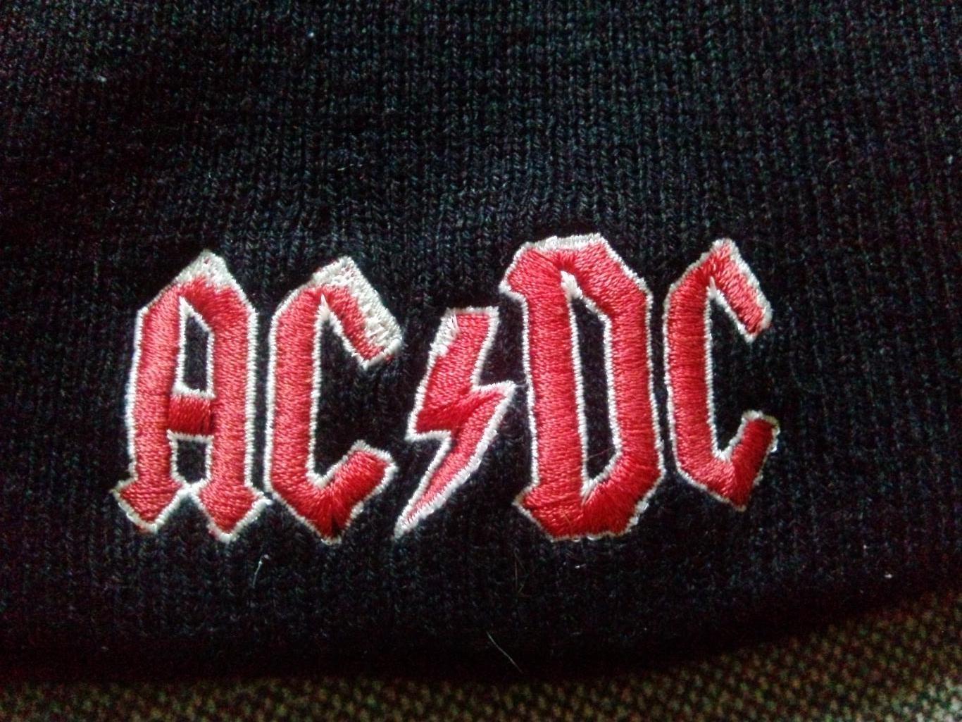 Зимняя шапка с логотипом металл - группы АС / DC ( импорт ) Рок-музыка Rock 1
