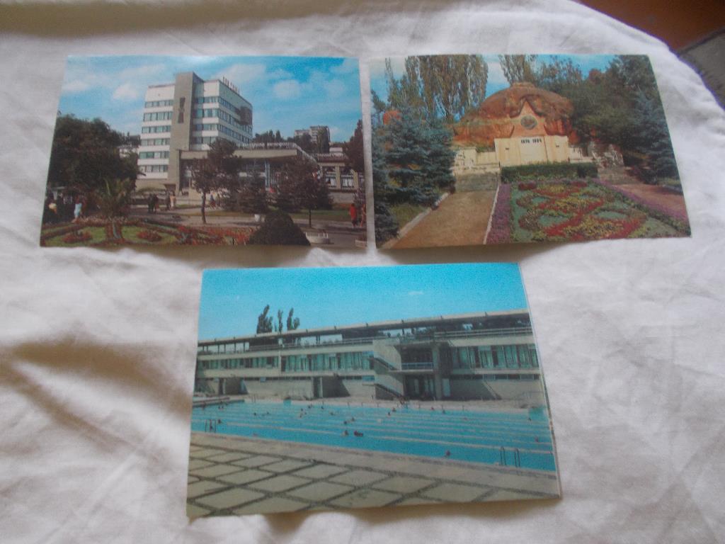 Кисловодск 1981 г. ( полный набор - 10 открыток ) чистые , почтовые с марками 3