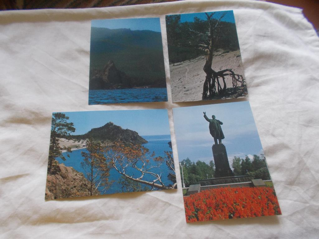 Летние виды Иркутска и озера Байкал ( полный набор - 8 открыток ) Редкий набор 3
