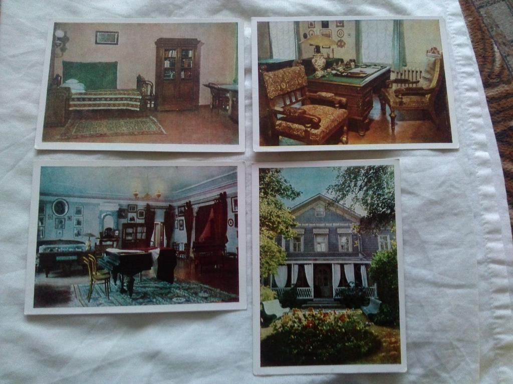 Дом - музей П.И. Чайковского в Клину 1963 г. полный набор - 8 открыток ИЗОГИЗ 2