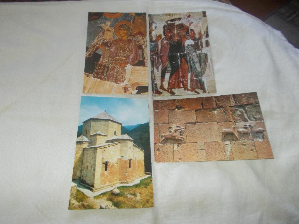 Архитектурные памятники Грузии - Храм Атени 1977 г. (полный набор - 16 открыток) 4