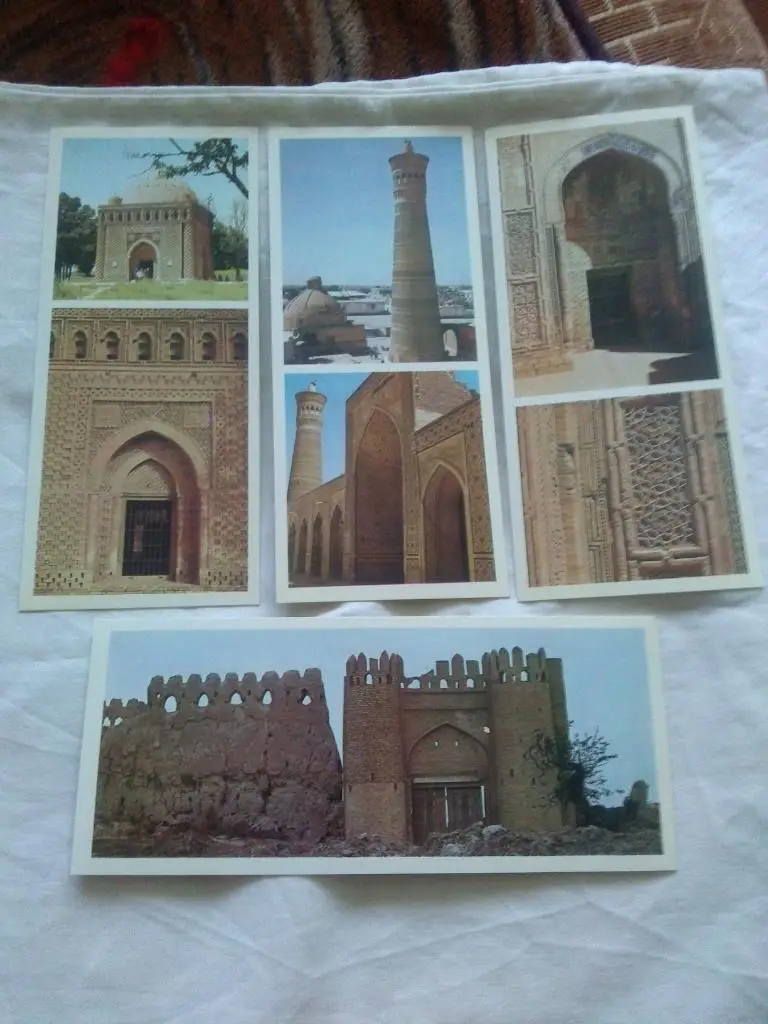Города СССР : Бухара ( Узбекистан ) 1978 г. ( полный набор - 12 открыток ) 2