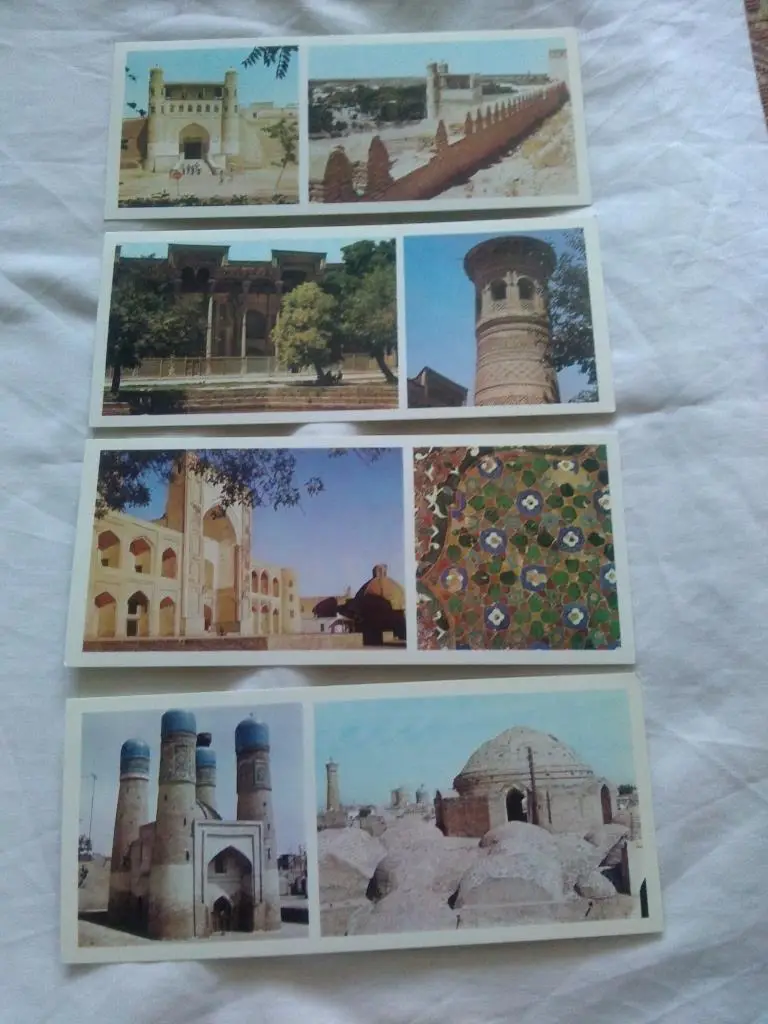 Города СССР : Бухара ( Узбекистан ) 1978 г. ( полный набор - 12 открыток ) 3