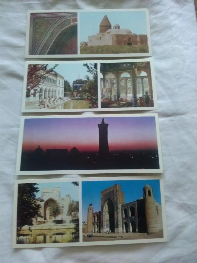 Города СССР : Бухара ( Узбекистан ) 1978 г. ( полный набор - 12 открыток ) 4