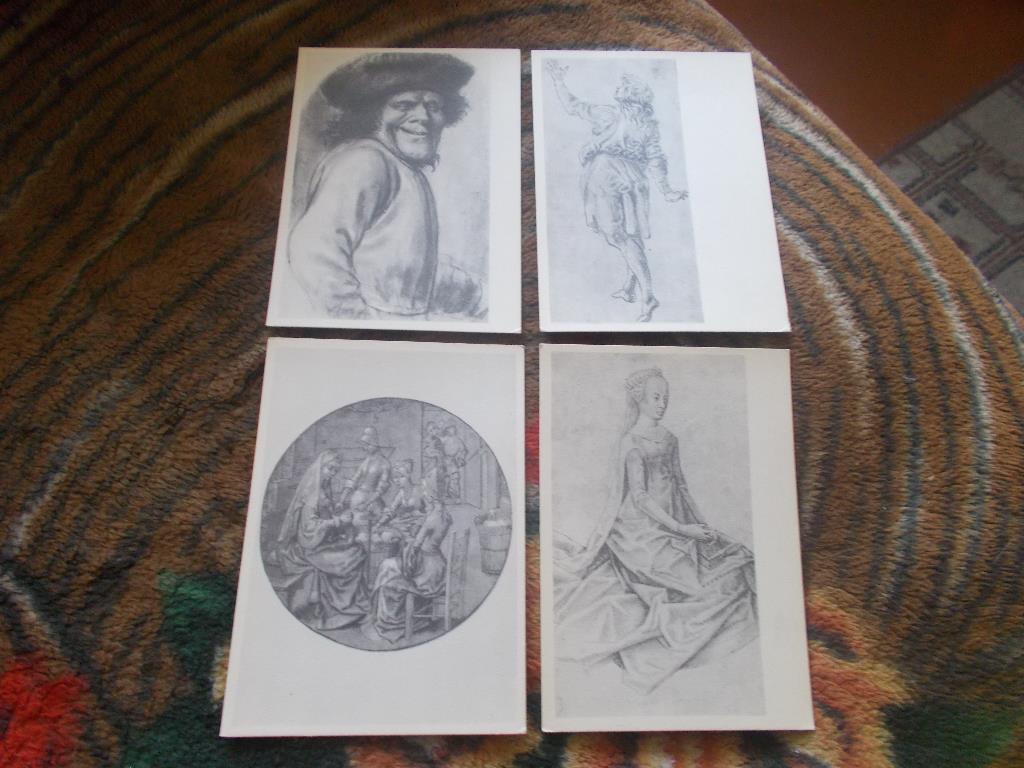 Живопись Рисунки старых мастеров XV - XVI в. в. (полный набор - 15 открыток) 3