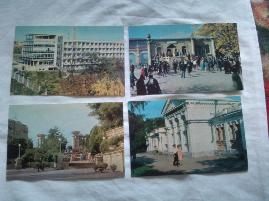 Города СССР : Ессентуки 1971 г. полный набор - 8 открыток (чистые , в идеале) 2