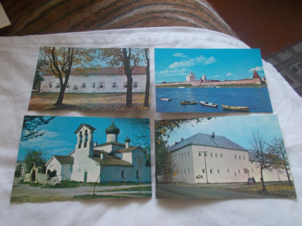 Города СССР : Псков 1974 г. ( полный набор - 18 открыток ) 3