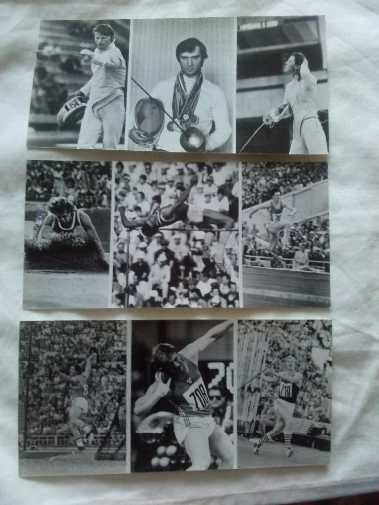 Герои Олимпиады - 80 (1981 г.) полный набор - 10 открыток (Олимпиада 1980 г.) 4