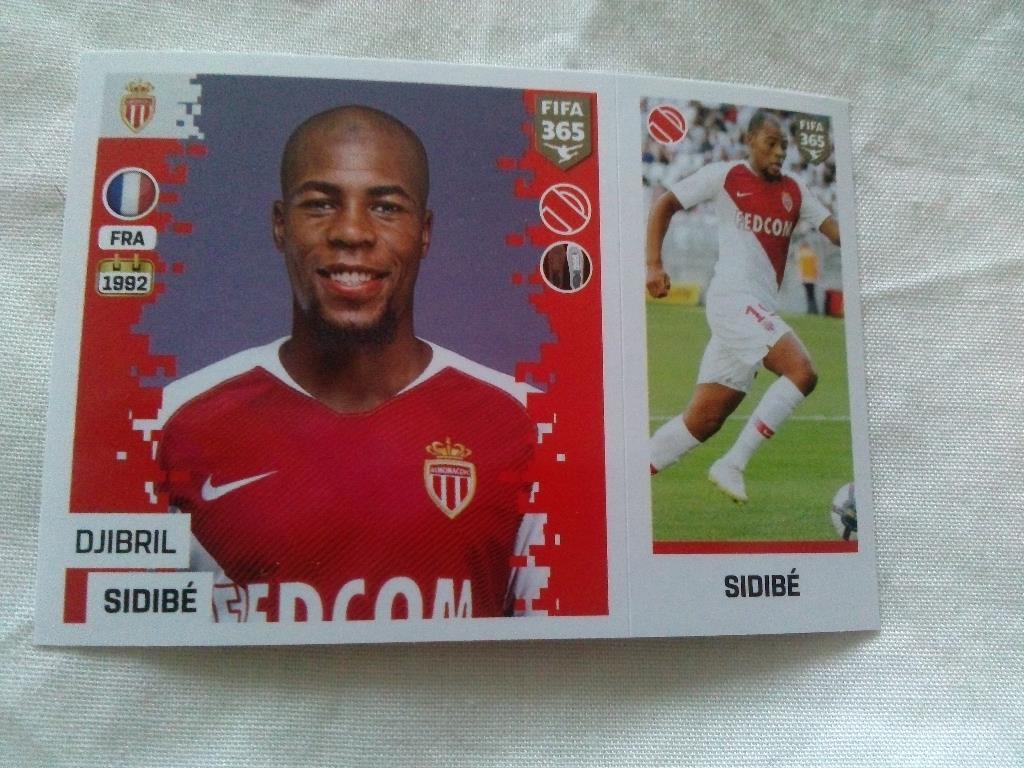 Наклейка Panini FIFA 365 : Djibril Sidibe ( Монако ) Франция