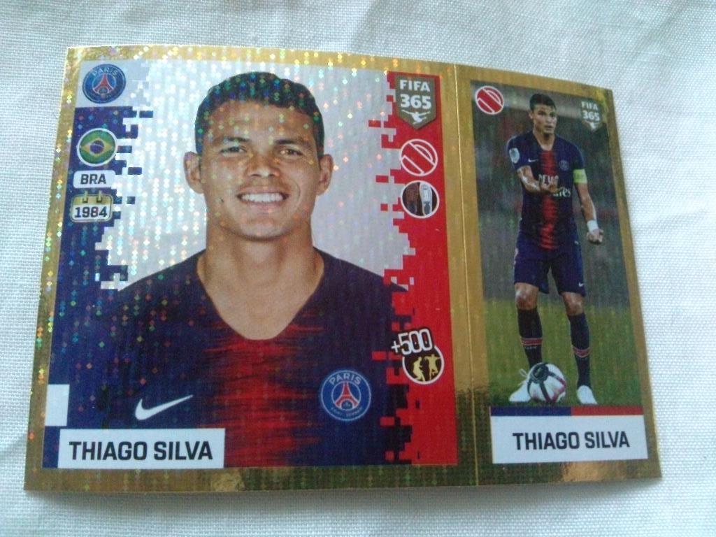 Наклейка Panini FIFA 365 : Thiago Silva ( Пари Сен - Жермен )