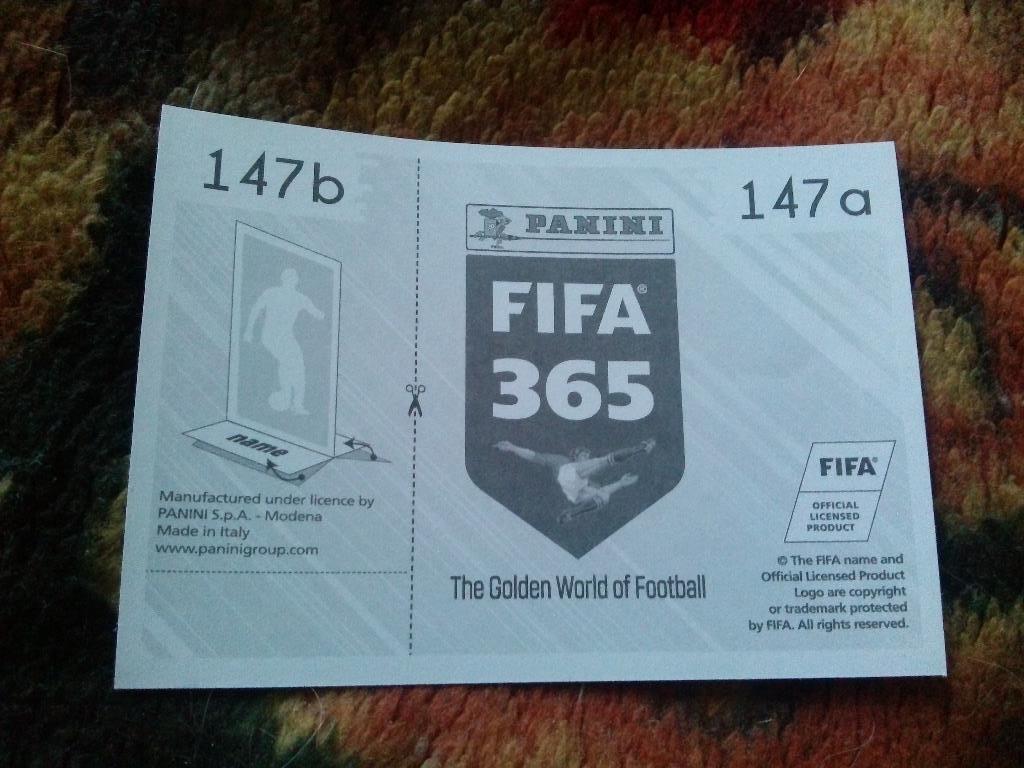 Наклейка Panini FIFA 365 : Thiago Silva ( Пари Сен - Жермен ) 1