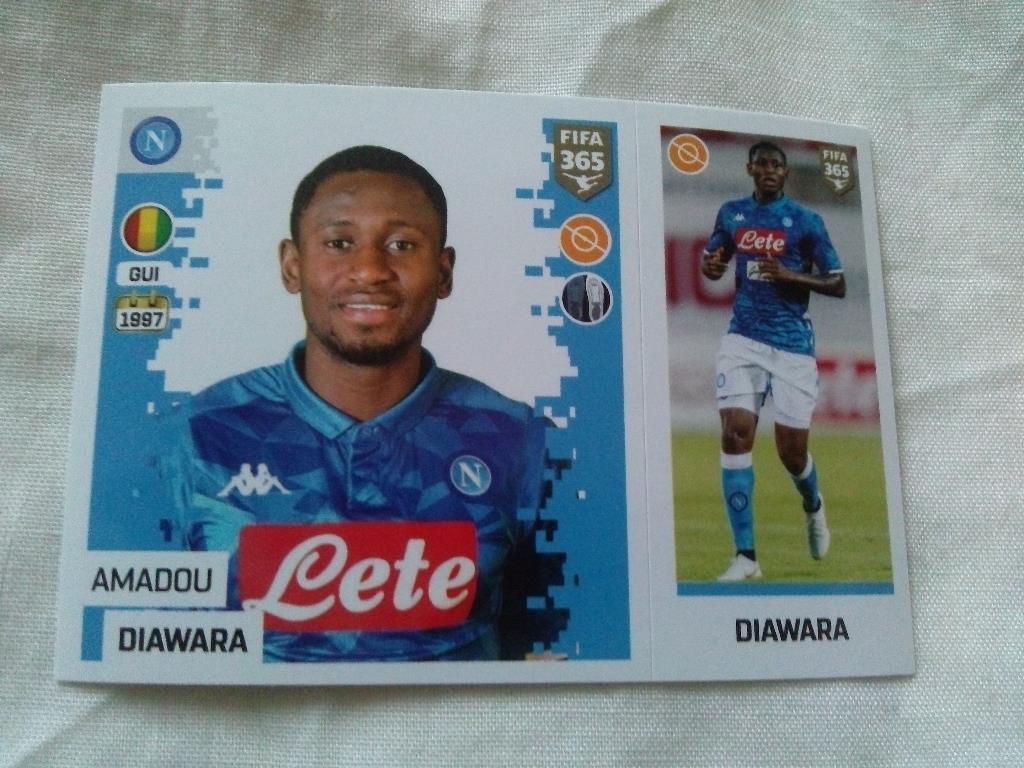 Наклейка Panini FIFA 365 : Amadou Diawara ( Наполи )