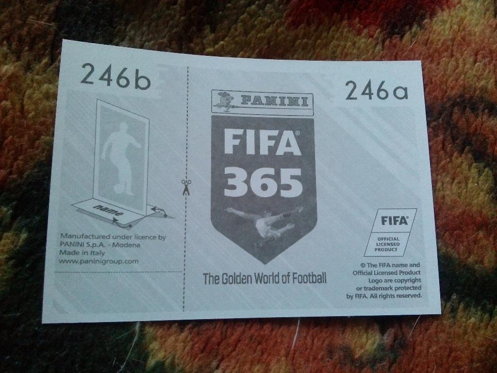 Наклейка Panini FIFA 365 : Amadou Diawara ( Наполи ) 1