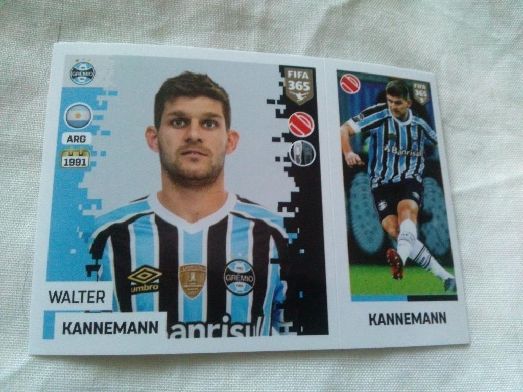 Наклейка Panini FIFA 365 : Walter Kannemann ( Гремио )