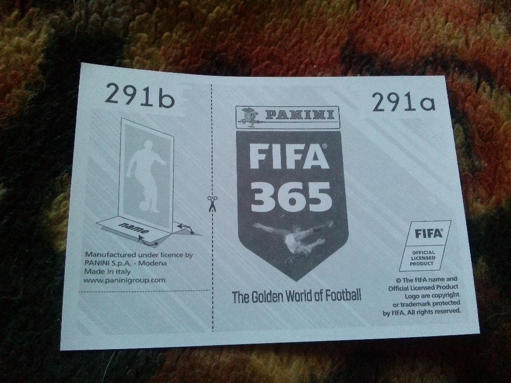 Наклейка Panini FIFA 365 : Андрей Ещенко ( Спартак Москва ) 1
