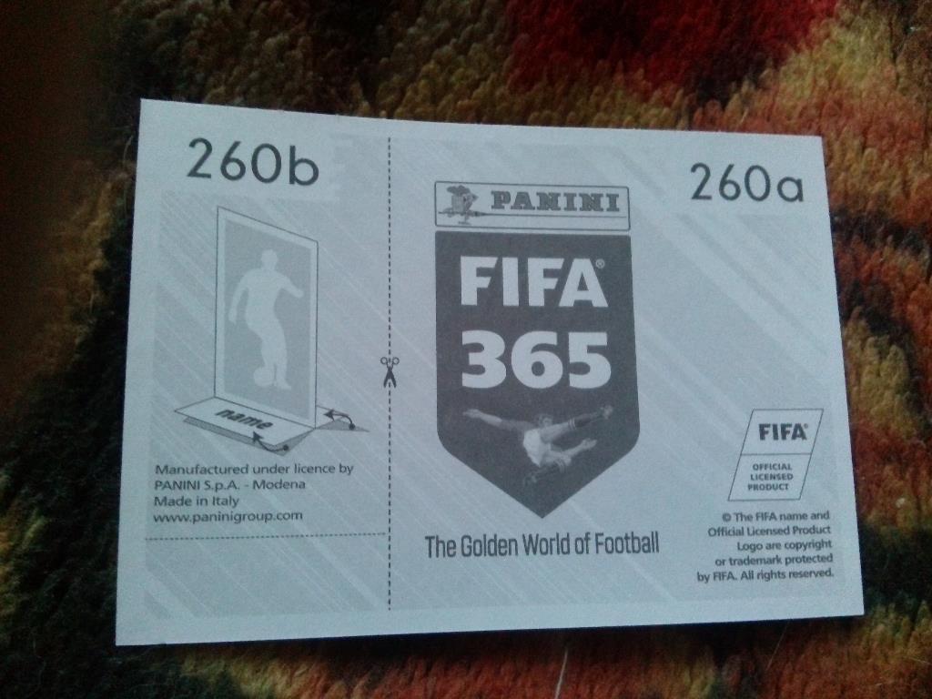 Наклейка Panini FIFA 365 : Nick Viergever ( Эйндховен ) 1