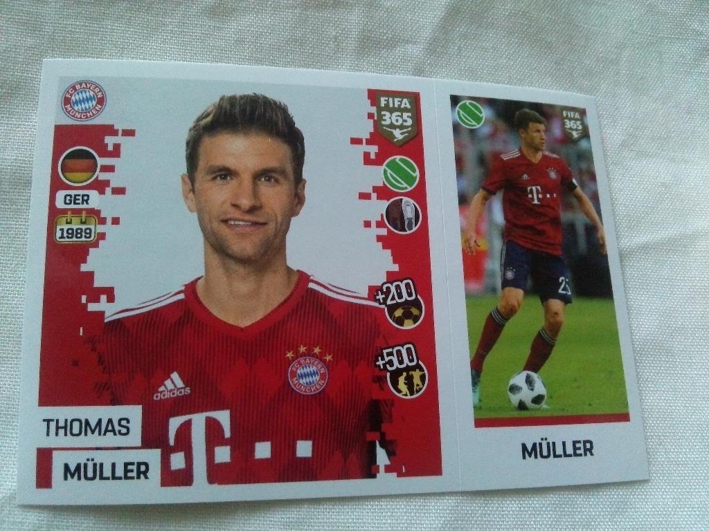 Наклейка Panini FIFA 365 : Thomas Muller ( Бавария )