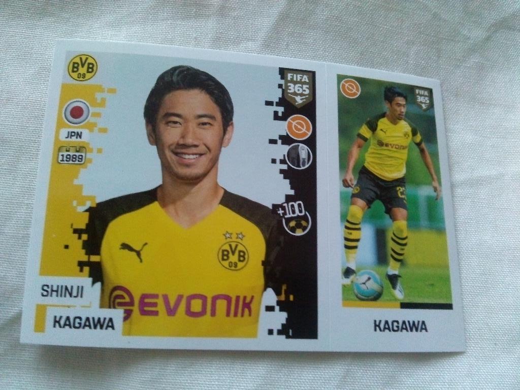 Наклейка Panini FIFA 365 : Shinji Kagawa ( Боруссия Дортмунд )