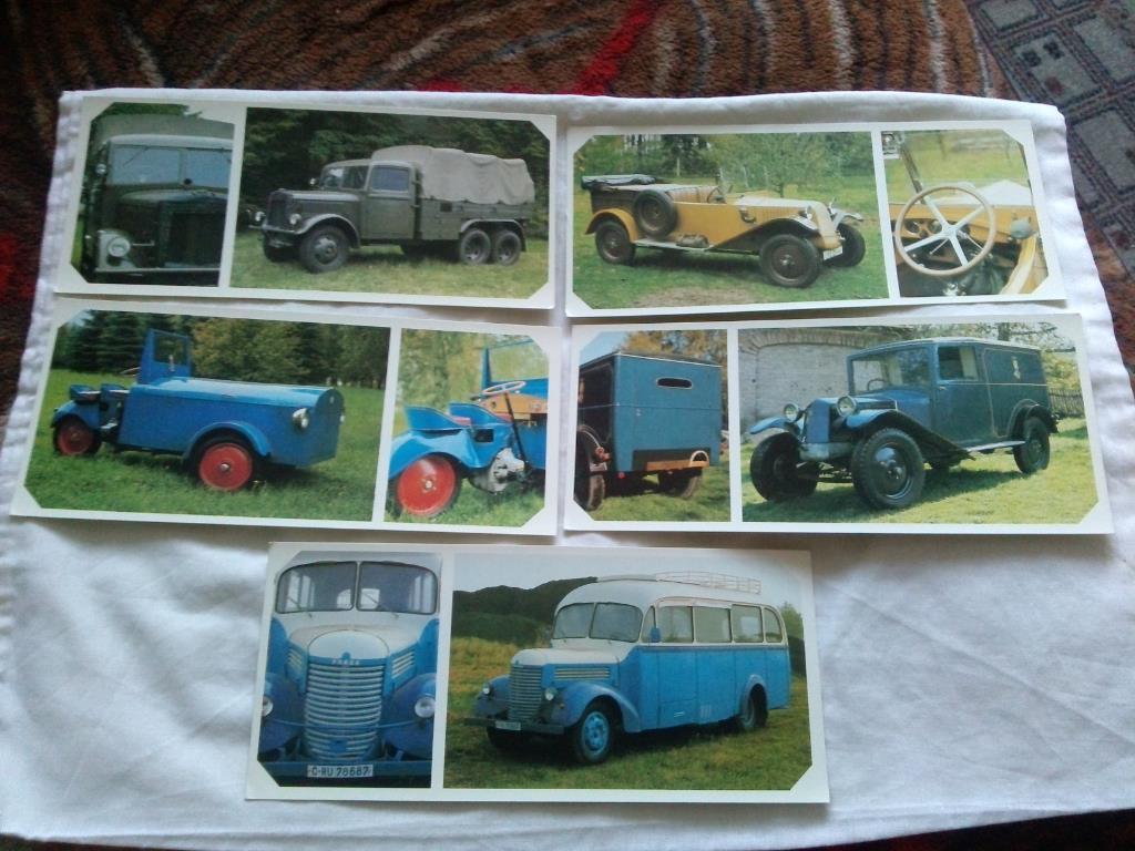 Чехословакия : Старые автомобили - Грузовики , автобусы (набор - 17 открыток) 3
