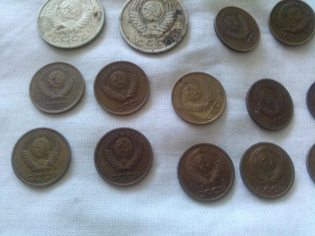 Монеты СССР (18 штук) 20 , 15 , 3 и 1 копеейки ( 1961 - 1991 гг. ) оригинал 2