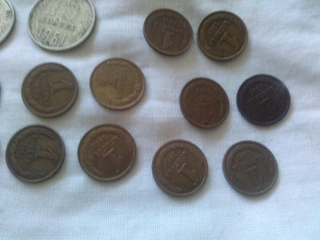 Монеты СССР (18 штук) 20 , 15 , 3 и 1 копеейки ( 1961 - 1991 гг. ) оригинал 6