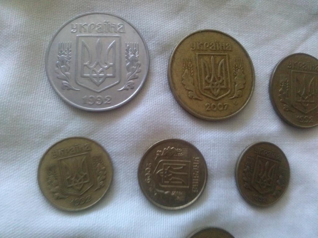 Монеты Украины (8 шт.) 50 , 25 , 10 , 5 копинок ( 1992 - 2009 гг. ) 1