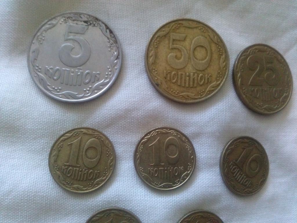 Монеты Украины (8 шт.) 50 , 25 , 10 , 5 копинок ( 1992 - 2009 гг. ) 5