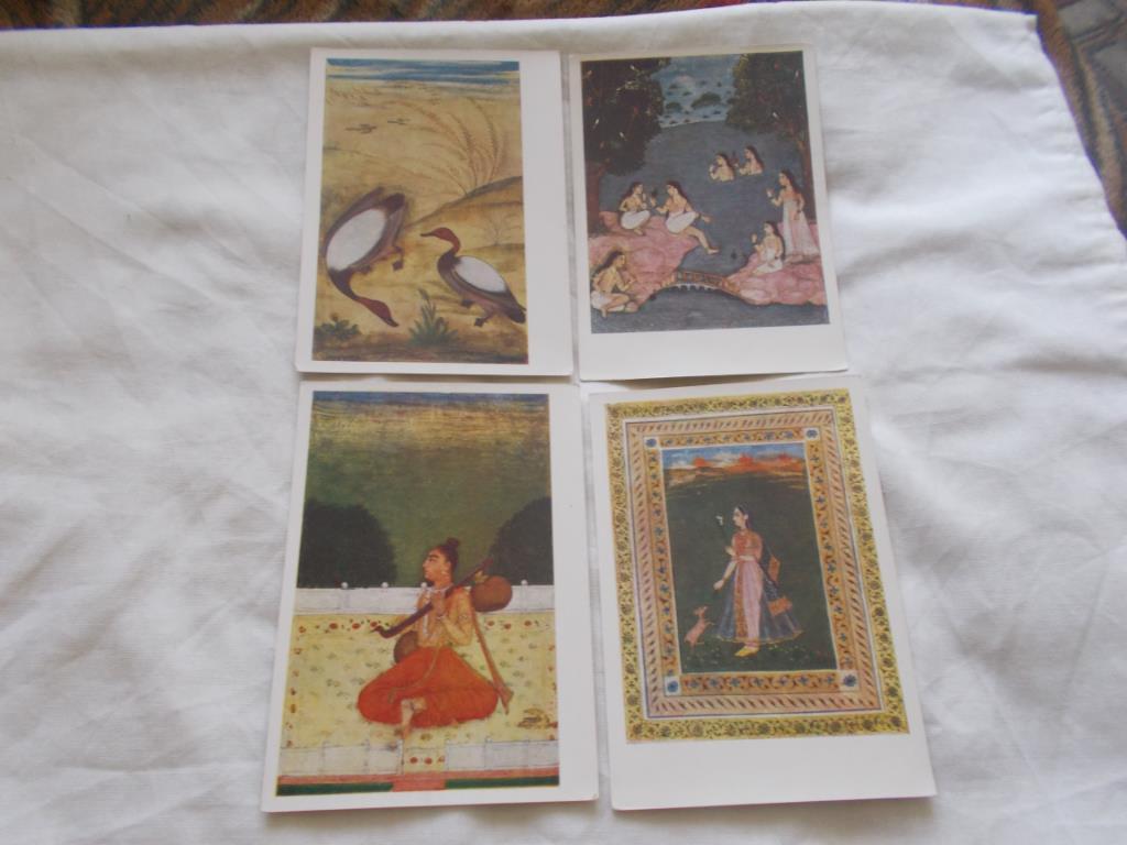 Индийская миниатюра (Изогиз 1957 г.) полный набор - 12 открыток ( чистые ) 2