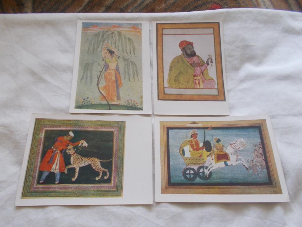 Индийская миниатюра (Изогиз 1957 г.) полный набор - 12 открыток ( чистые ) 4