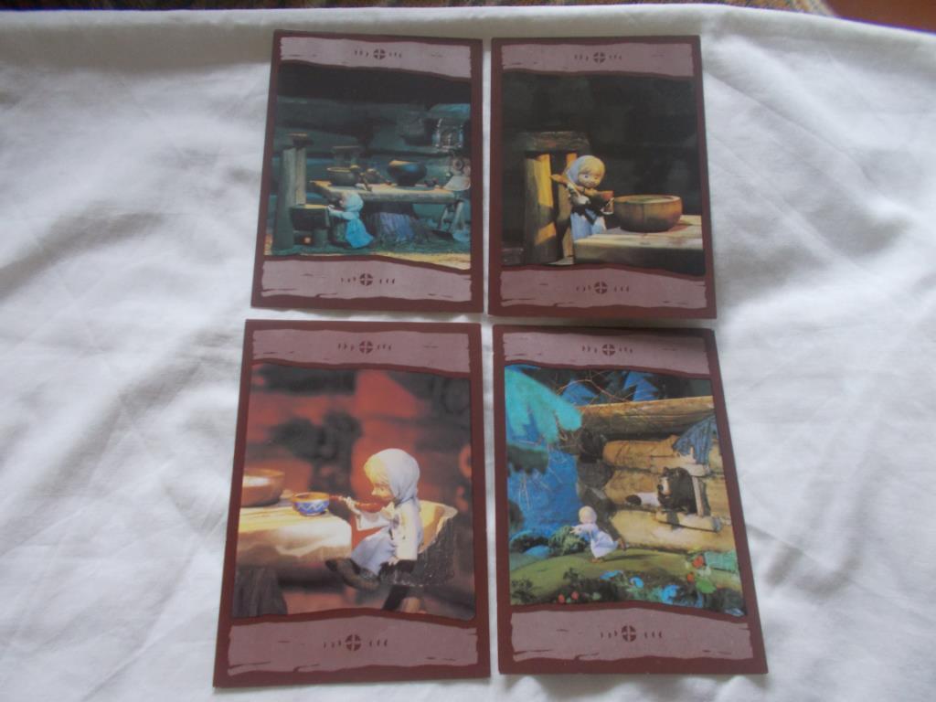 СказкаТри медведя1986 г. (полный набор - 15 открыток) Куклы 3