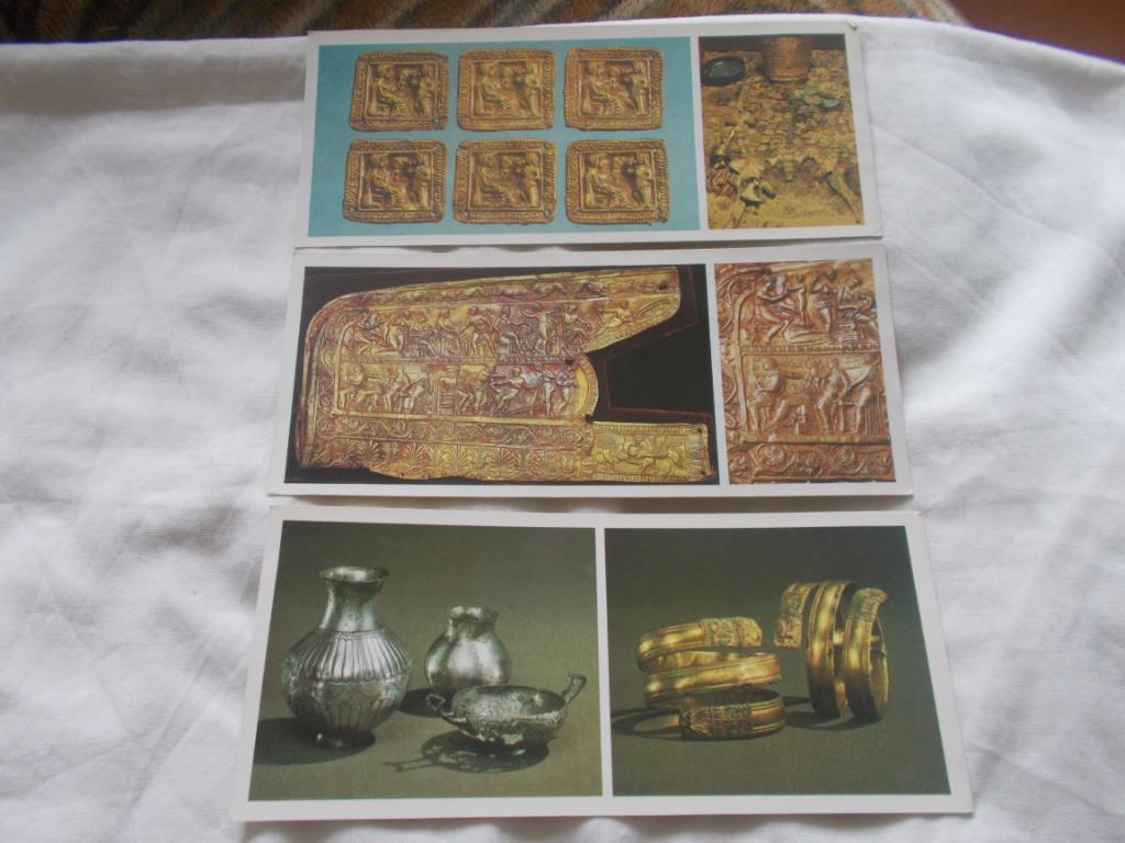 Сокровища скифских курганов 1984 г. Набор из 11 открыток ( Скифы ) чистые 2