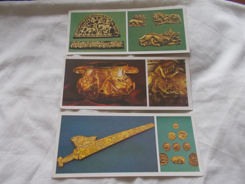 Сокровища скифских курганов 1984 г. Набор из 11 открыток ( Скифы ) чистые 4