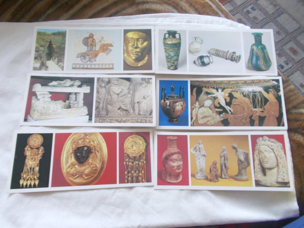 Античные города Крыма 1984 г. , полный набор - 15 открыток (Археология) чистые 2