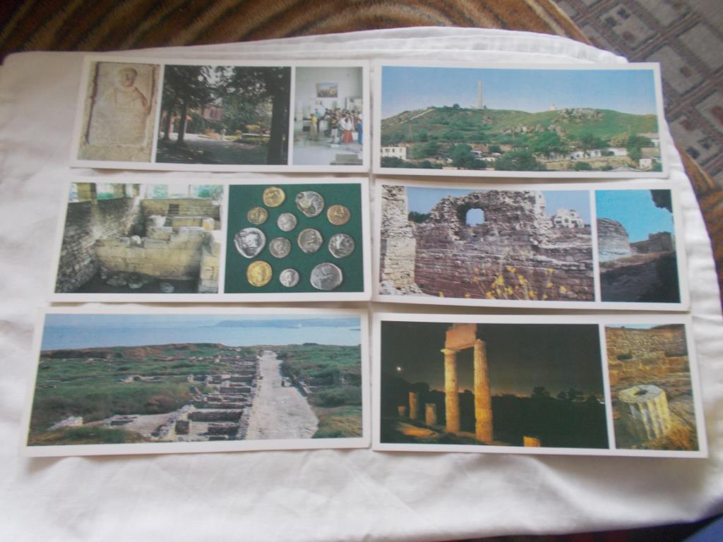 Античные города Крыма 1984 г. , полный набор - 15 открыток (Археология) чистые 3