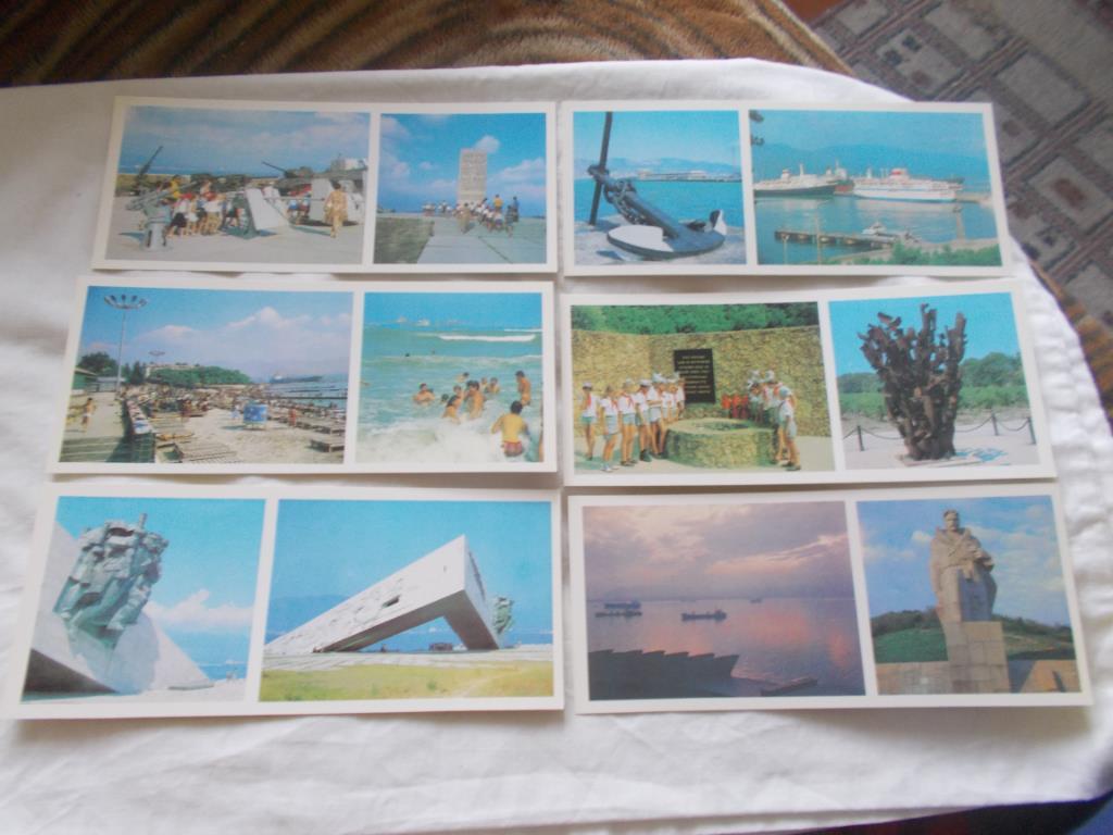 Города СССР : Новороссийск 1984 г. , полный набор - 12 открыток (чистые , идеал) 2