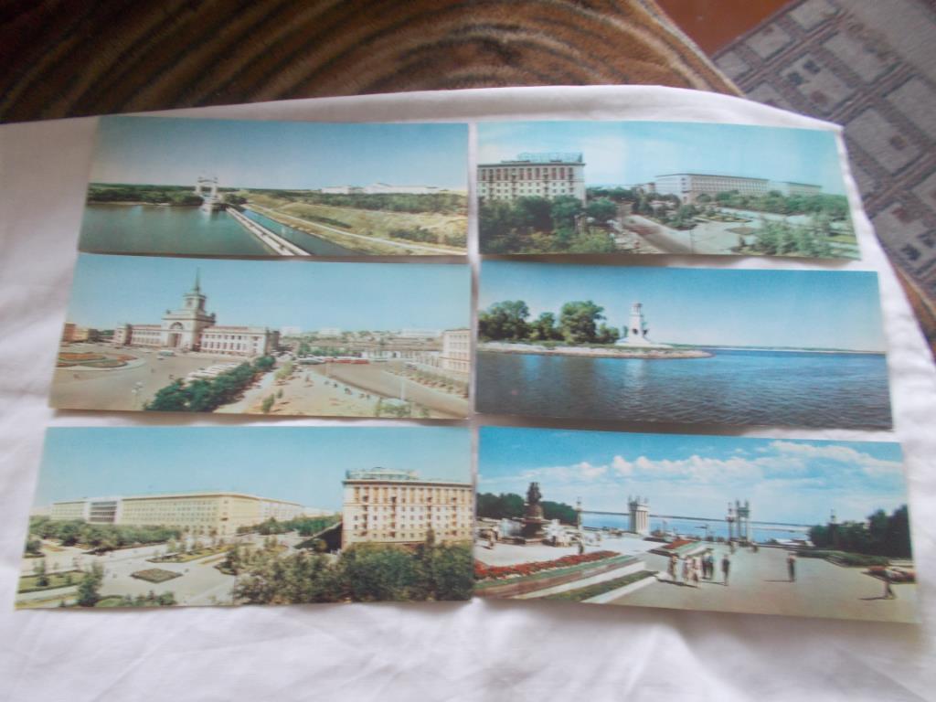 Города СССР : Волгоград 1966 г. , полный набор - 16 открыток (чистые , в идеале) 3