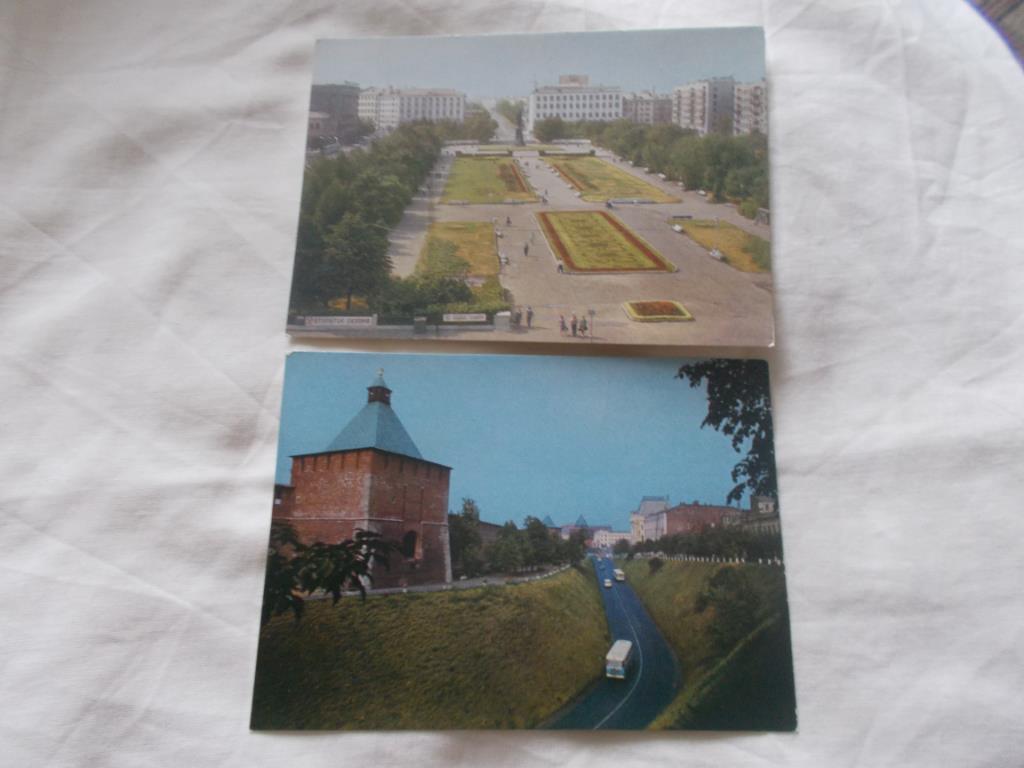 Города СССР : Горький (Нижний Новгород) 1973 г. полный набор - 10 открыток 4
