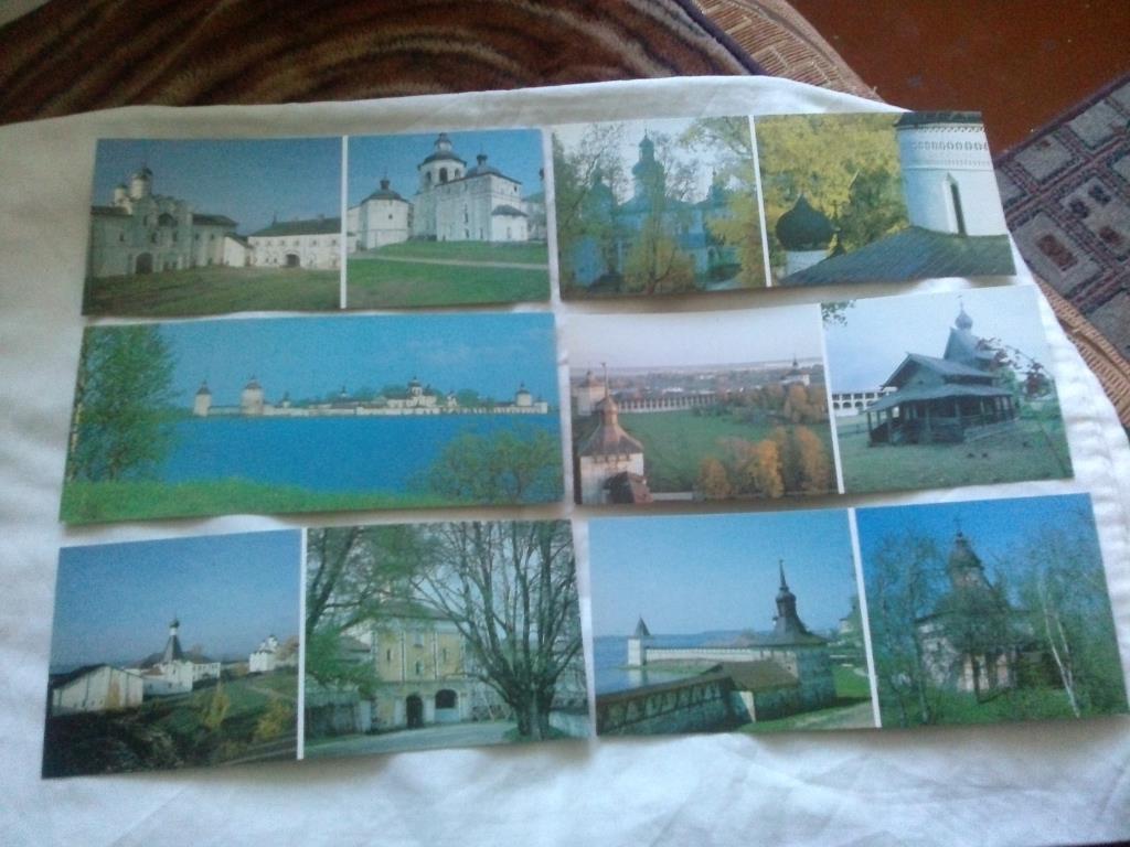 Кирилло-Белозерский музей 1983 г. полный набор - 12 открыток ( чистые ) Храмы 2