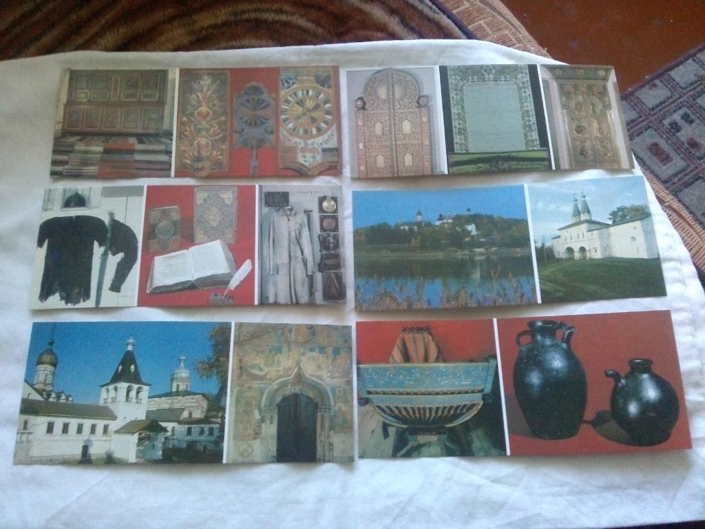 Кирилло-Белозерский музей 1983 г. полный набор - 12 открыток ( чистые ) Храмы 3