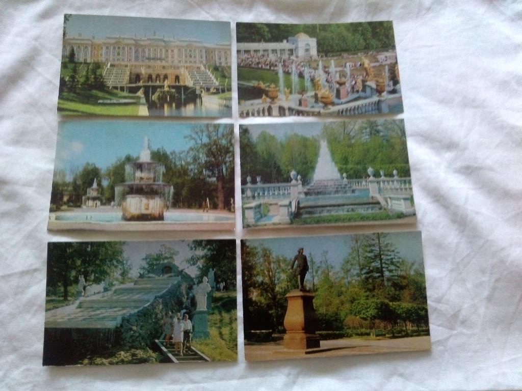 Петродворец 1974 г. полный набор - 18 открыток (чистые . в идеале) Ленинград 3