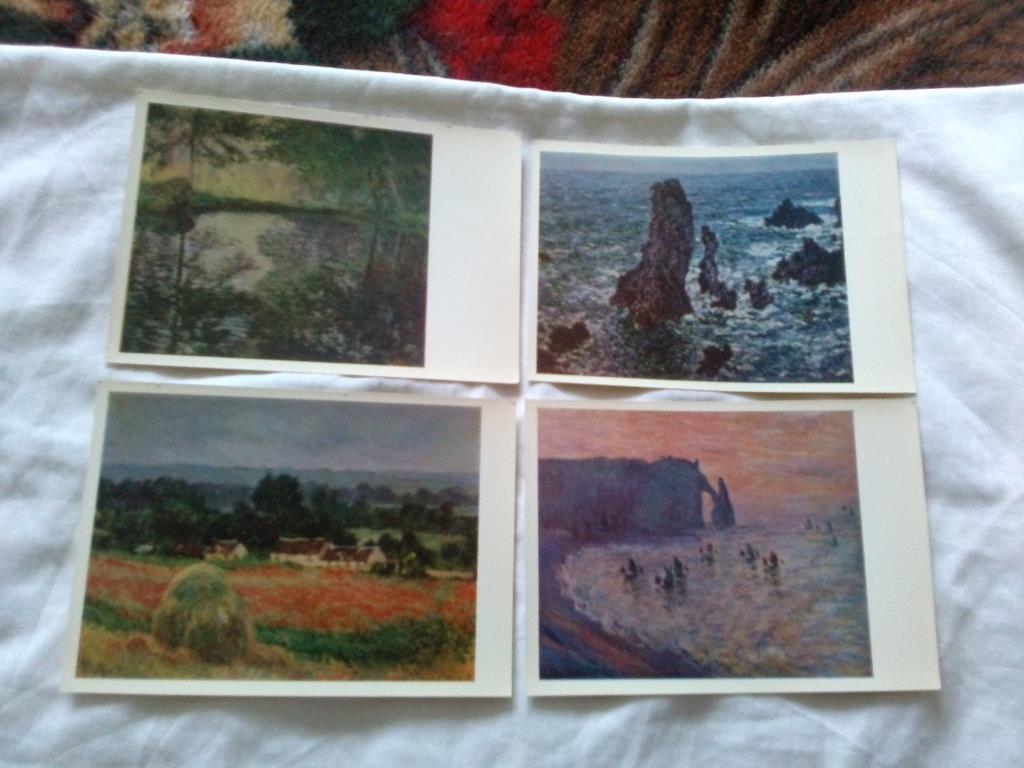 Художник Клод Мане 1974 г. полный набор - 16 открыток (чистые) Живопись 4