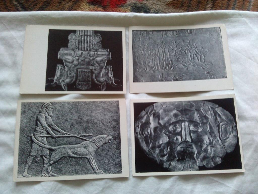 Скульптура древнейших цивилизаций 1971 г. полный набор - 16 открыток (чистые) 5