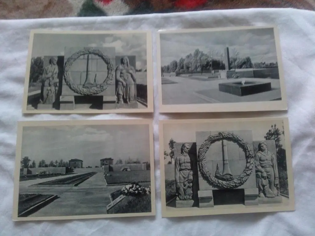 Пискаревское мемориальное кладбище 1963 г. полный набор - 15 открыток (чистые) 2