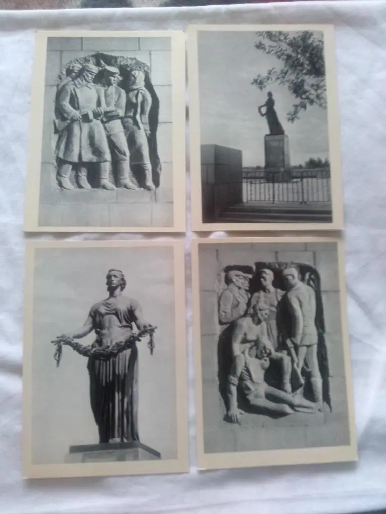 Пискаревское мемориальное кладбище 1963 г. полный набор - 15 открыток (чистые) 5