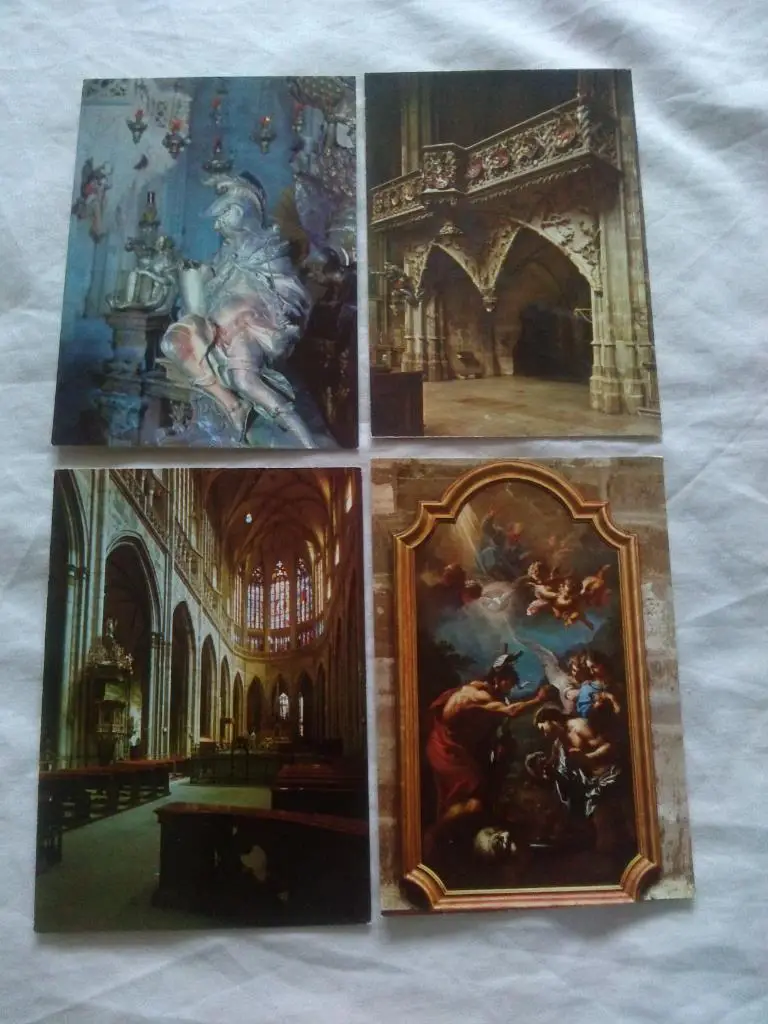 Чехословакия Храм Святого Вита , полный набор - 12 открыток (чистые , в идеале) 3