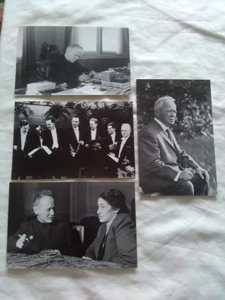 Писатель СССР М.А. Шолохов 1975 г. полный набор - 12 открыток (чистые ) идеал 4