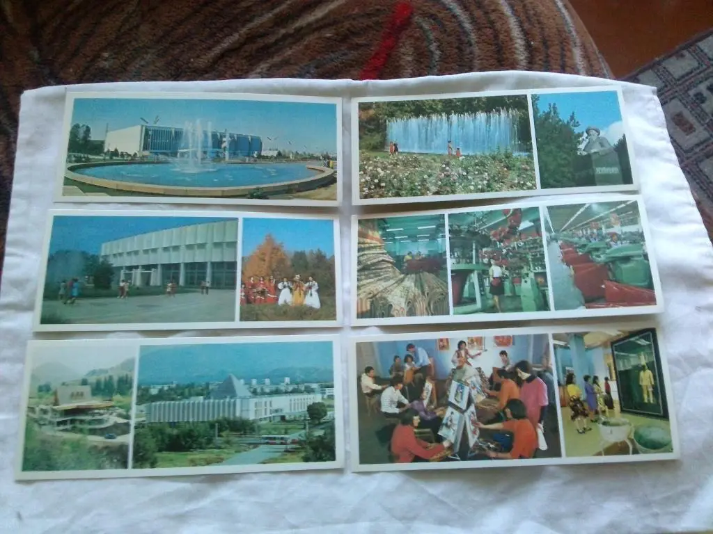 Города СССР : Алма-Ата 1980 г. полный набор - 18 открыток (чистые , в идеале) 3